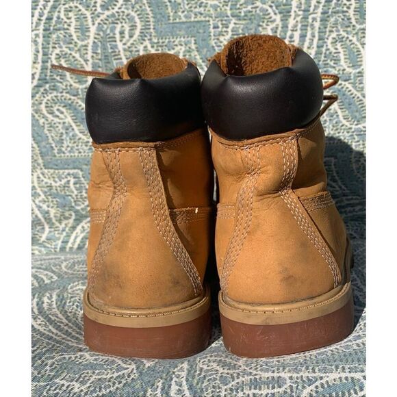 Timberland Classic 6" Waterproof wheat Boots YOUTH UNISEX sz 5.5 - Picture 7 of 11